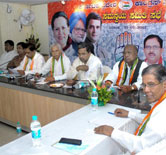 Senior Congress leaders held a co-ordination comitee meeting at KPCC Office
