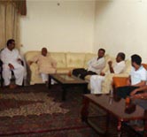 C.K. Jaffer Sharief with Dinesh Gundu Rao